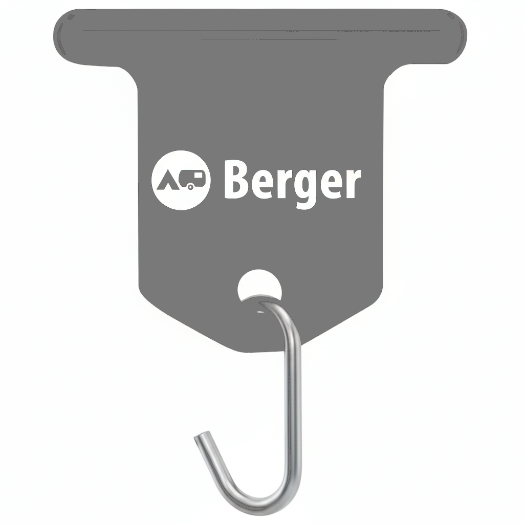 Markisekroker for kederskinne grå 6-pack forfra
