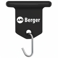 Markisekroker for kederskinne svart 6-pack forfra