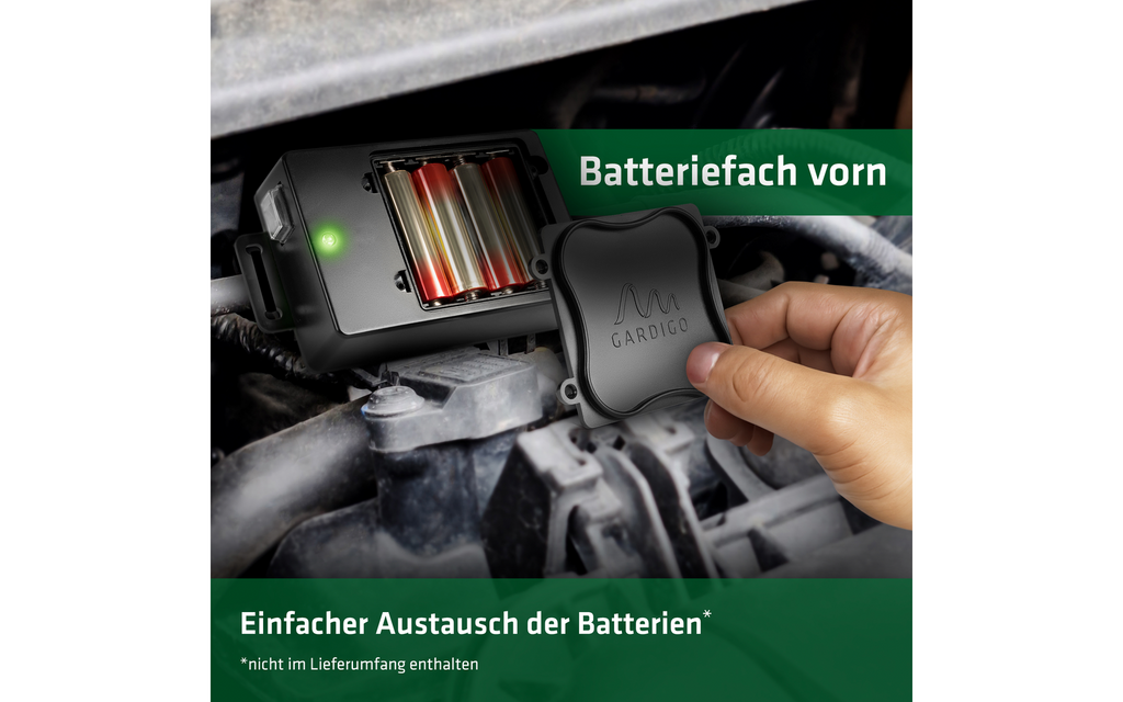 Mårskremmer EasyGo ultralyd batteridrevet 12-24 kHz montert i bilmotorrom