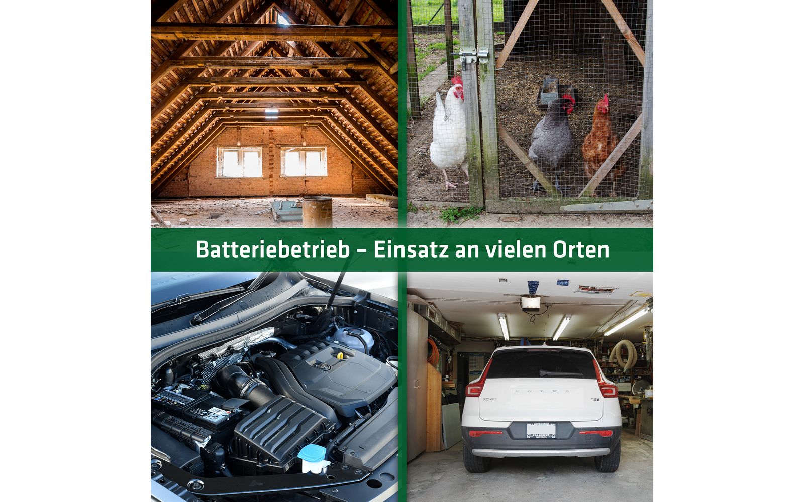 Nærbilde av Mårskremmer EasyGo ultralyd batteridrevet 12-24 kHz