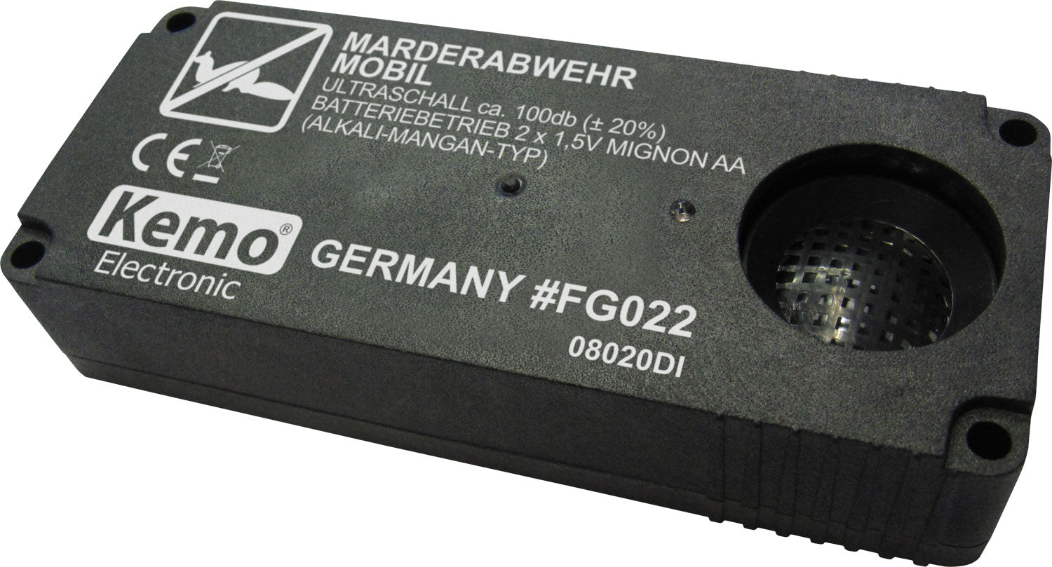 Mårskremmer FG022 ultralyd mobil 12,5x5,4 cm - Kemo forfra