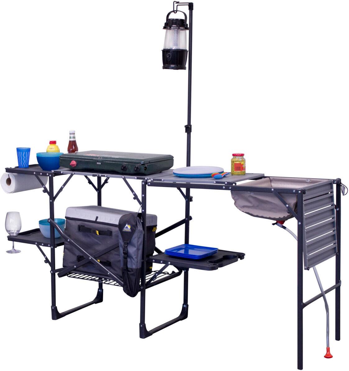 Master Cook Station utekjøkken 178x56,5 cm med vask og hylle - GCI Outdoor