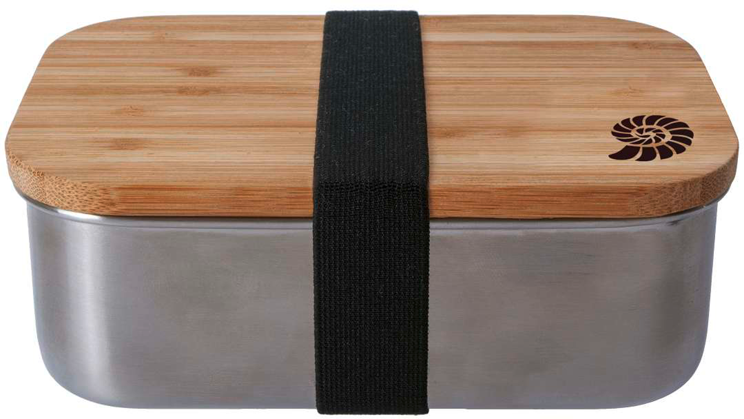 Matboks bambus og rustfritt stål 0,8 l 16 x 11 cm - Origin Outdoors forfra