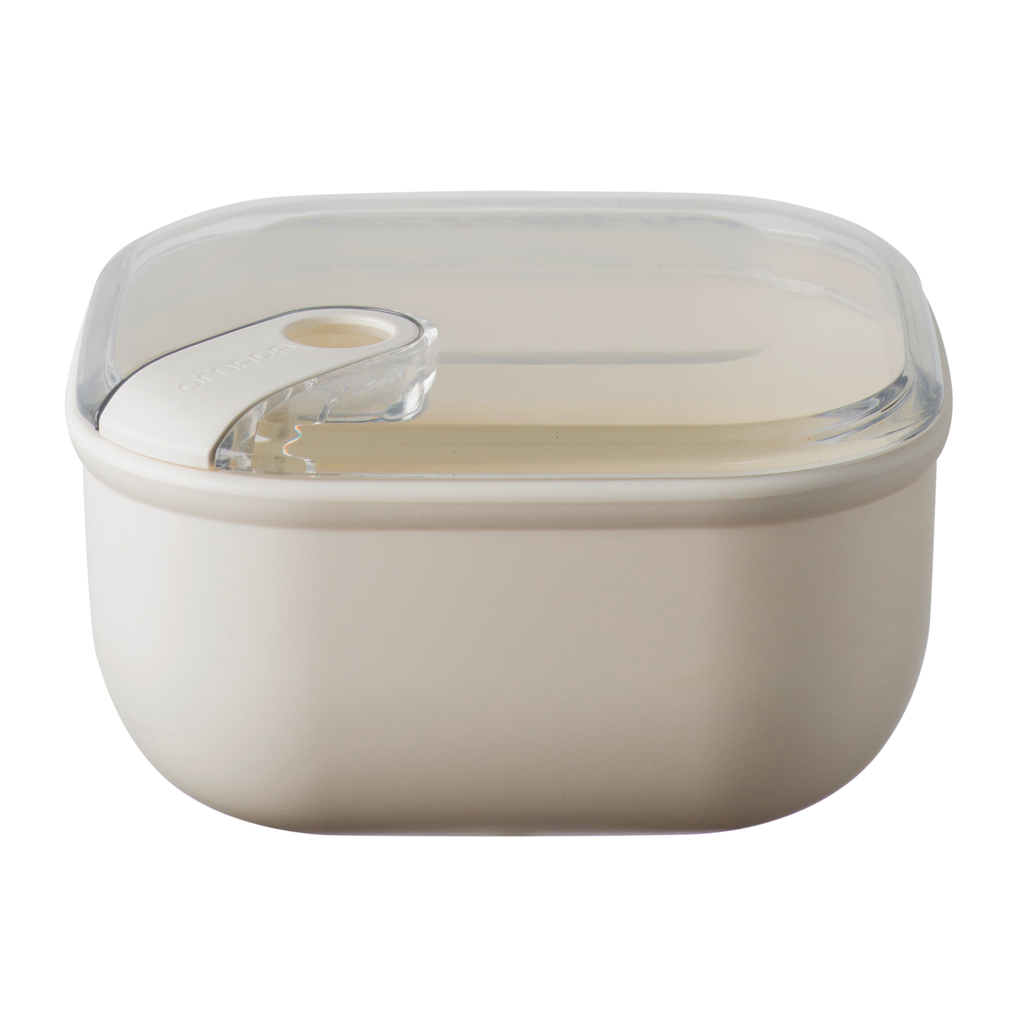 Matboks kvadratisk 1 liter lekksikker 16x16 cm - Omada forfra