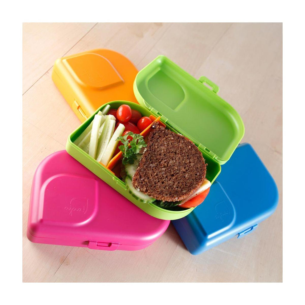 Matboks med skillevegg 18,5×12,5×5 cm, sukkerrør forfra