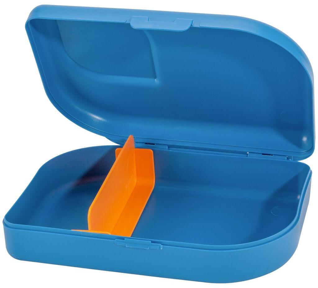 Matboks med skillevegg 18,5×12,5×5 cm, sukkerrør bakside