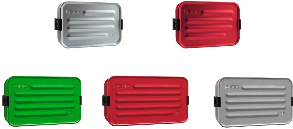 Matboks Metal Box Plus med mikrobølgeinnlegg SIGG forfra
