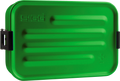 Matboks Metal Box Plus S 0,8 l aluminium grønn sett forfra