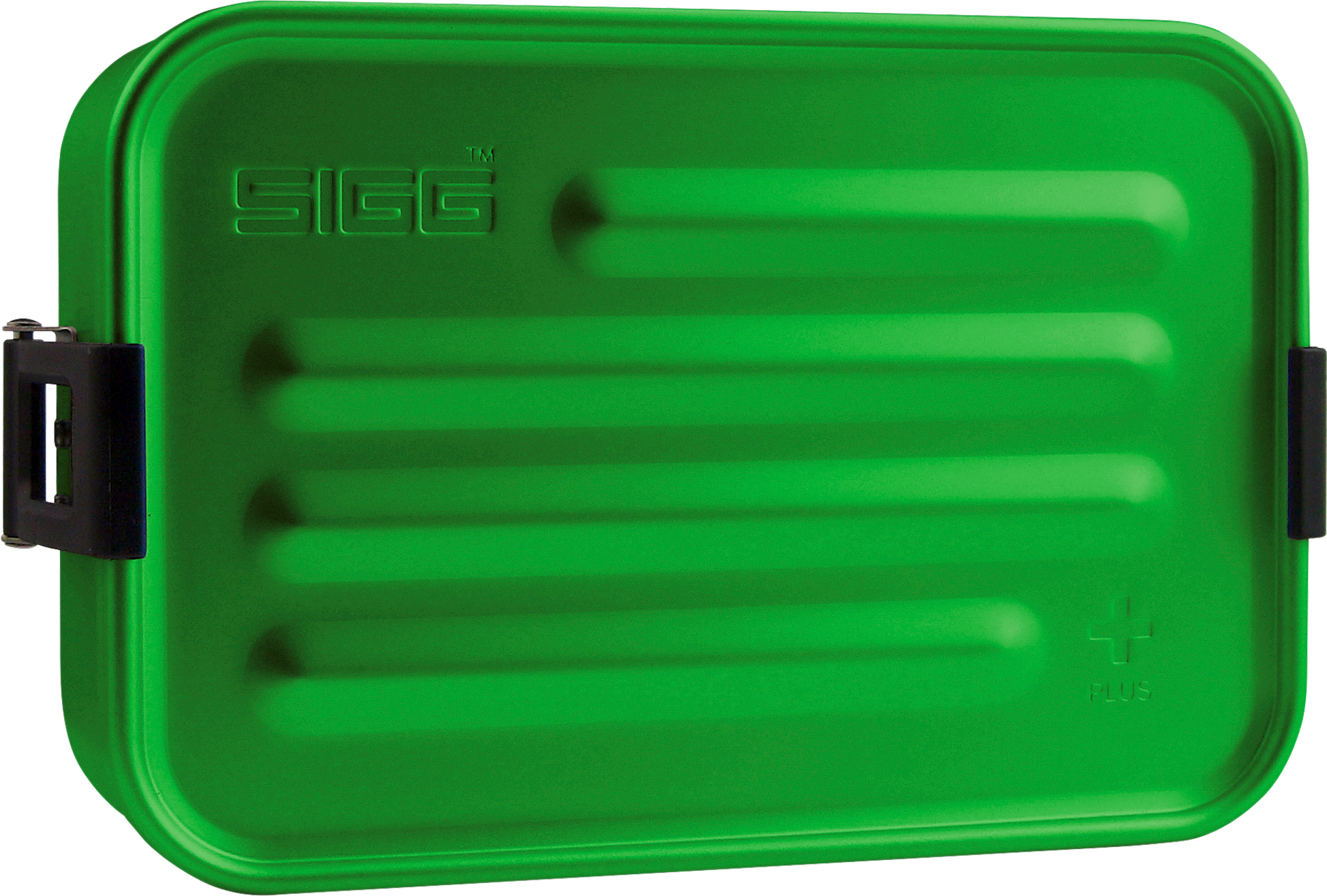 Matboks Metal Box Plus S 0,8 l aluminium grønn sett forfra