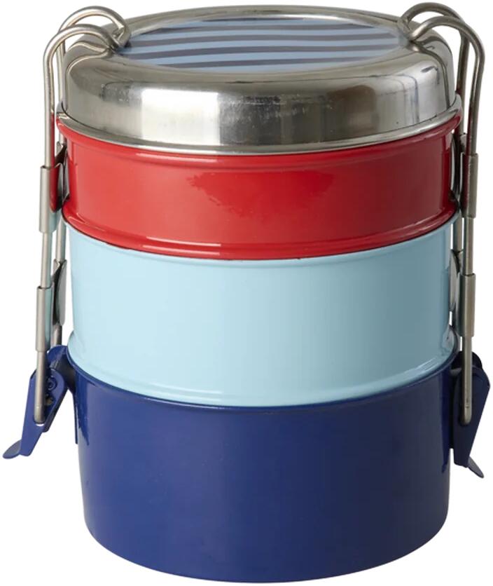 Matboks rund 3-lags rustfritt stål 900 ml ø11 cm - Rice bakside