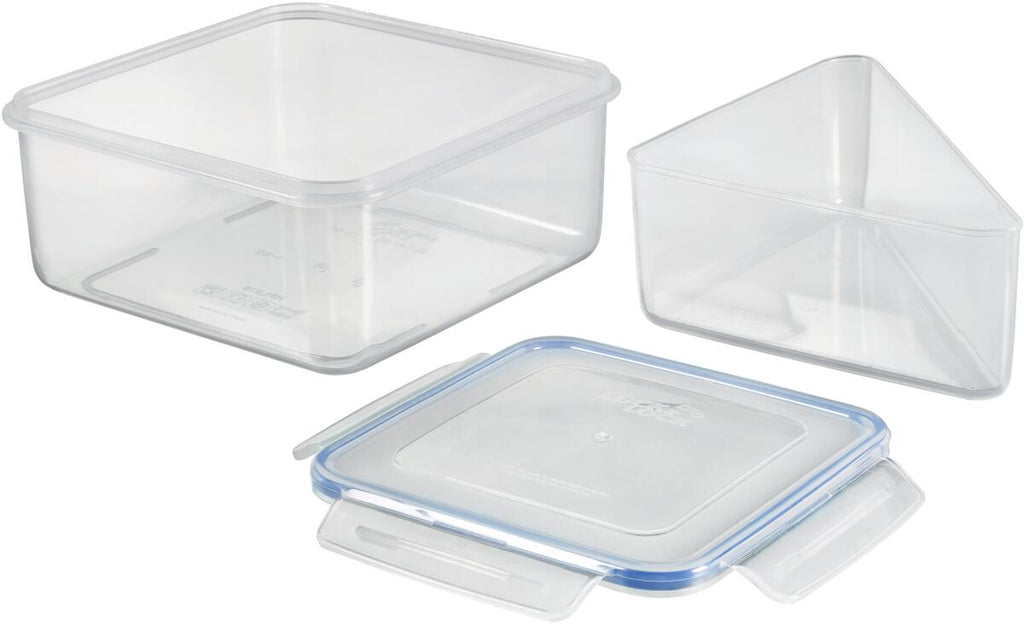 Matboks ToGo med sandwichinnlegg 1,2L 165x165x76mm Lock&Lock forfra
