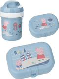 Matbokssett 3-delt Peppa Pig med drikkeflaske forfra