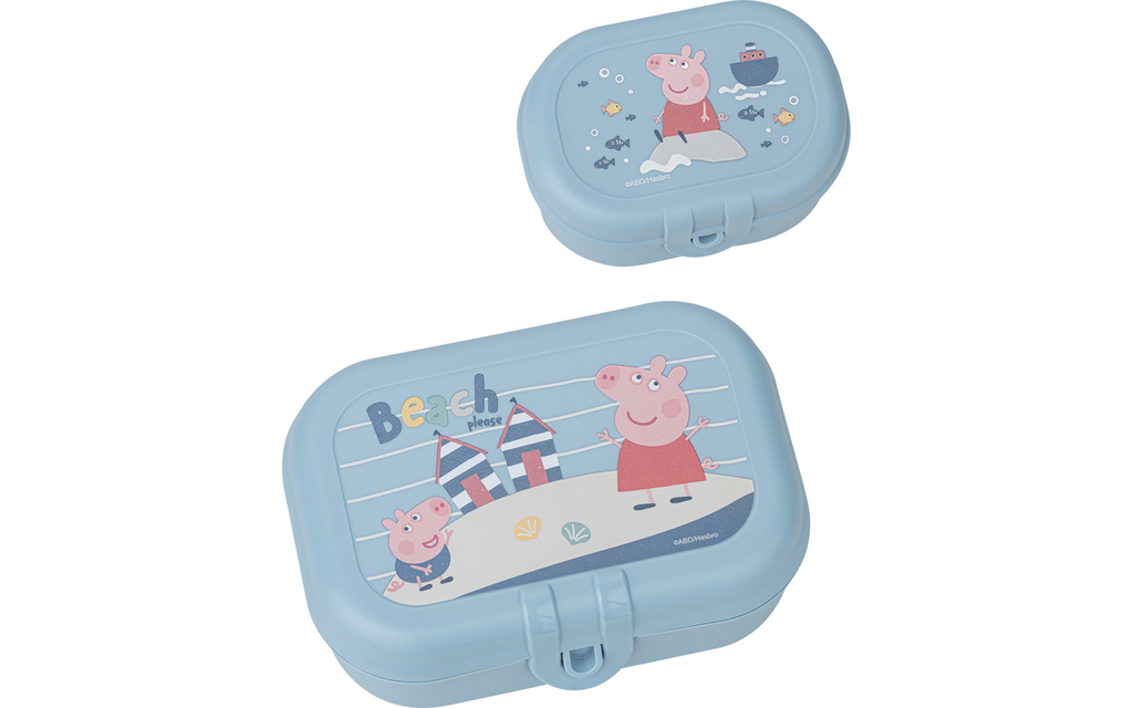 Matbokssett 3-delt Peppa Pig med drikkeflaske bakside