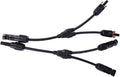 MC4 parallell solkabel Y-kabel for 4 solpaneler Ecoflow - forfra