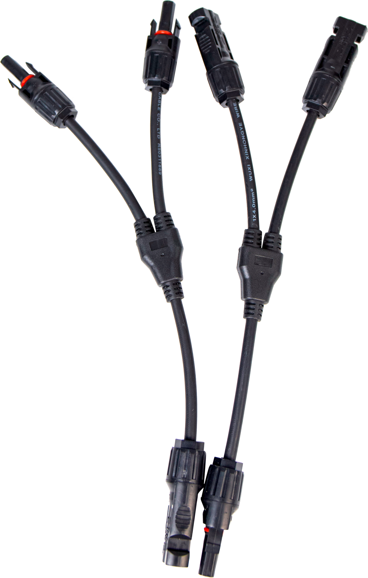 MC4 parallellkabel for solcellepanel og powerstation 2 stk - EcoFlow forfra