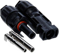 MC4 solcellekontaktsett for kabler 2,5-6 mm² IP67 - Carbest sett forfra