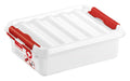 Medisinboks Q-line 1 liter med klikklukning 20x15x6 cm - Sunware hvit sett forfra