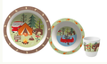 Melamin barneservise Adventure 3 deler - Gimex forfra
