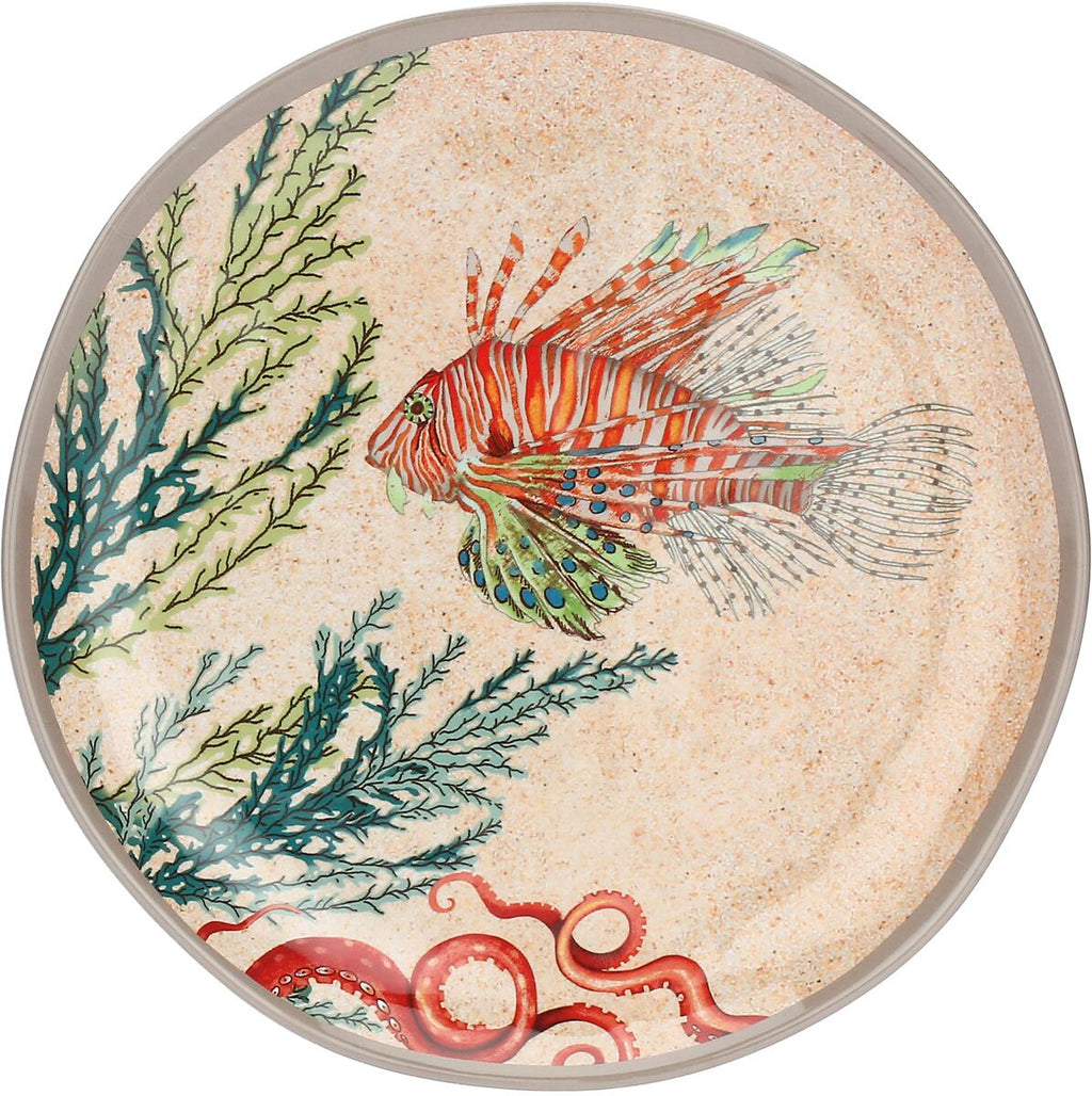 Melamin frukttallerkener Sea Life 2-pakning bakside