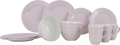Melamin servicesett 16 deler pastellrosa Gimex forfra