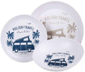 Melamin servicesett 6-deler vintage-design 1,7 kg Holiday Travel forfra