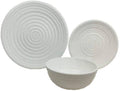 Melamin servicesett Granite Pearl 12 deler, crème forfra