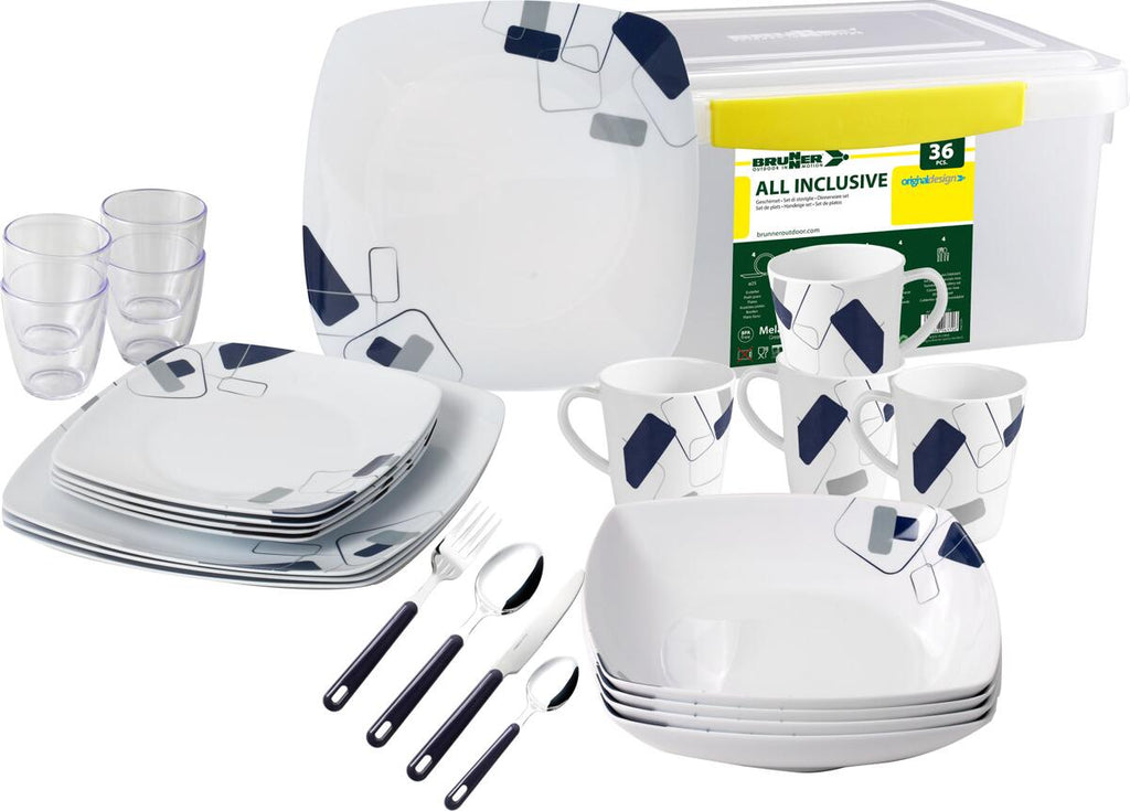 Melamin servicesett Panarea med Resylin kopper BPA-fri bakside