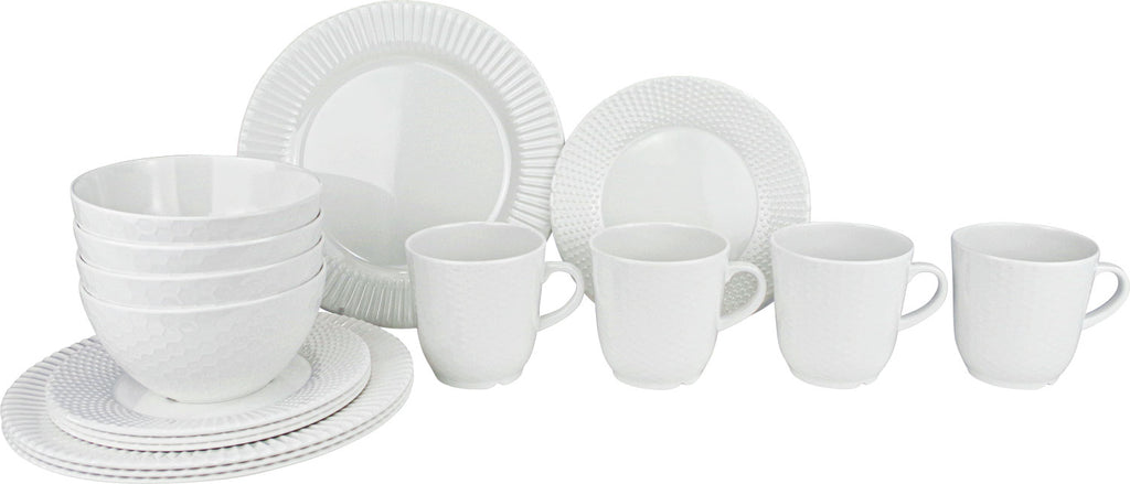 Melamin servicesett Royal Edelweiss 16 deler forfra