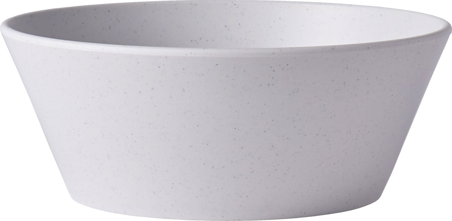 Melaminbolle Bloom 600 ml Pebble White 154 mm for campingbruk
