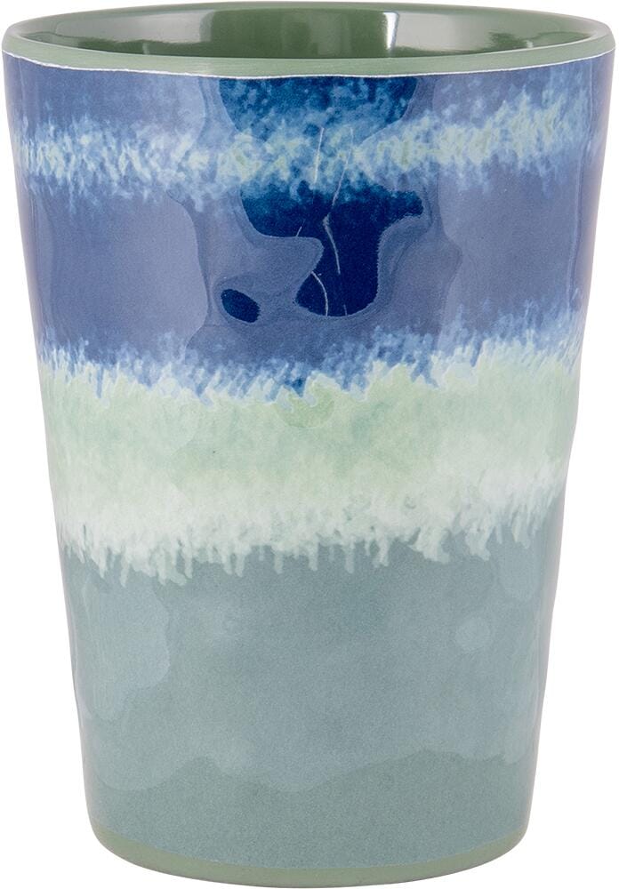 Melaminkopp Halo 4-pk 400 ml blå/grønn forfra