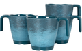 Melaminkopper 4-pack 300 ml darkblue - Gimex for campingbruk