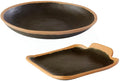 Melamintallerken Crocker i terracotta fra APS for campingbruk forfra