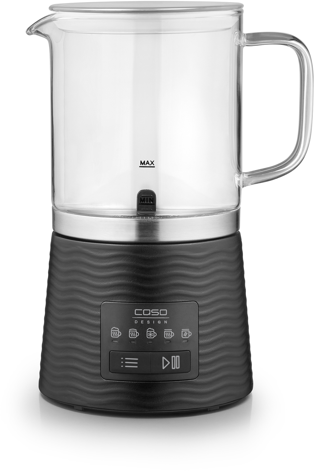 Melkeskummer CappuLatte med glassbeholder forfra