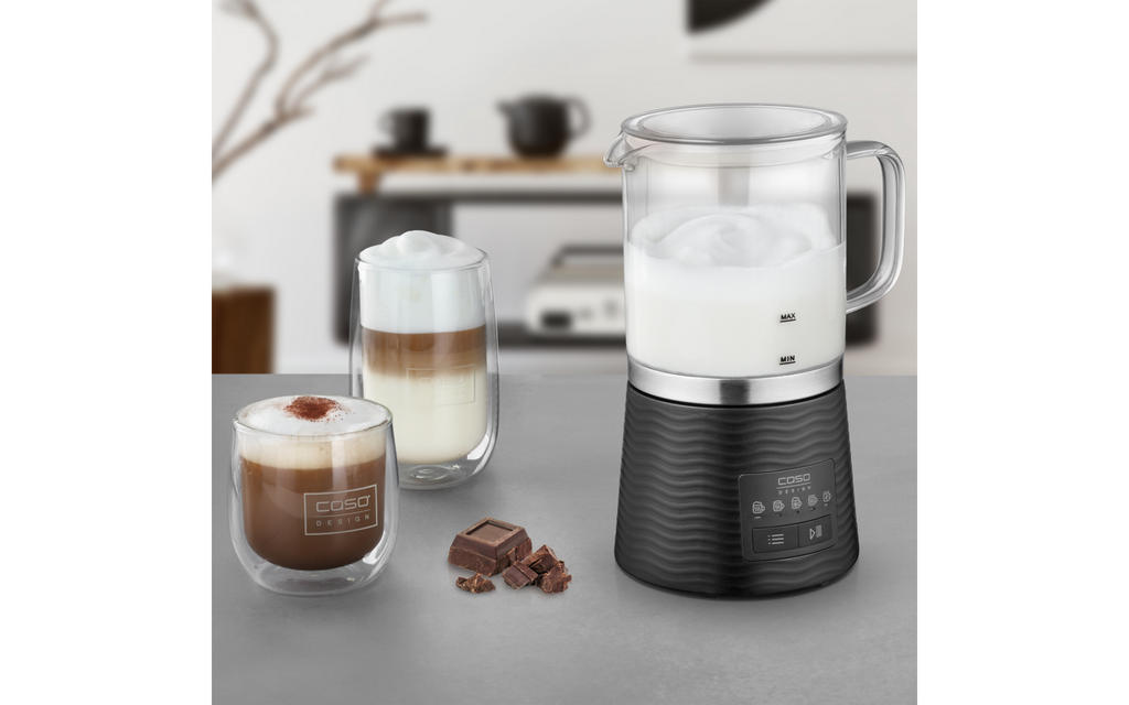 Melkeskummer CappuLatte med glassbeholder bakside