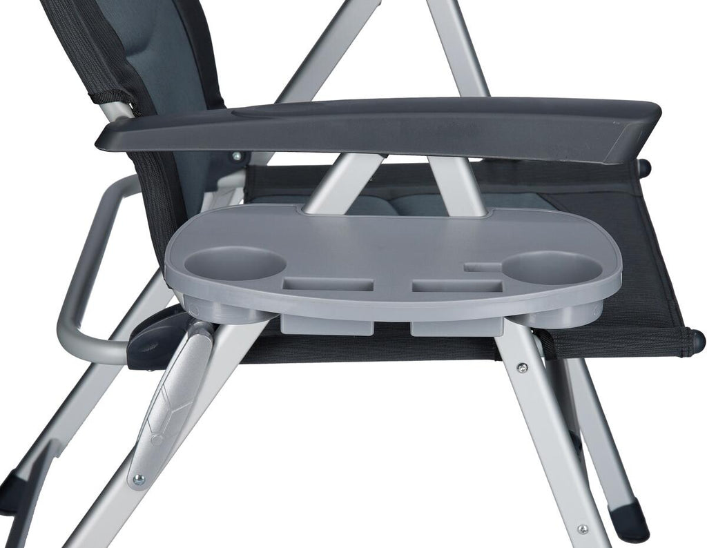 Mesa sidebord for campingstol 27x23 cm grå forfra