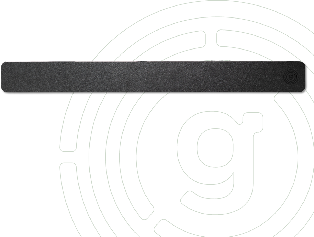 Metallist med 3M klebeside 50 cm svart - Gelmags forfra