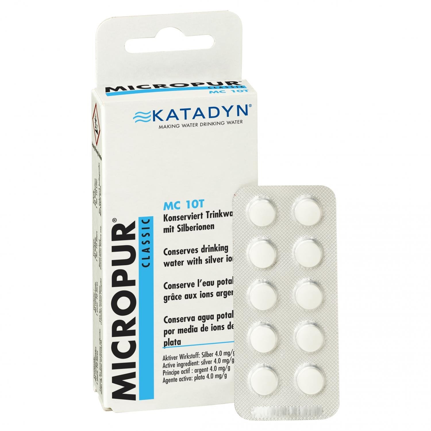 Micropur Classic MC 10T vannkonservering tabletter fra Katadyn