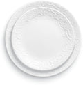 Middagstallerken Bella Faenza Vitrelle-glass hvit Corelle forfra