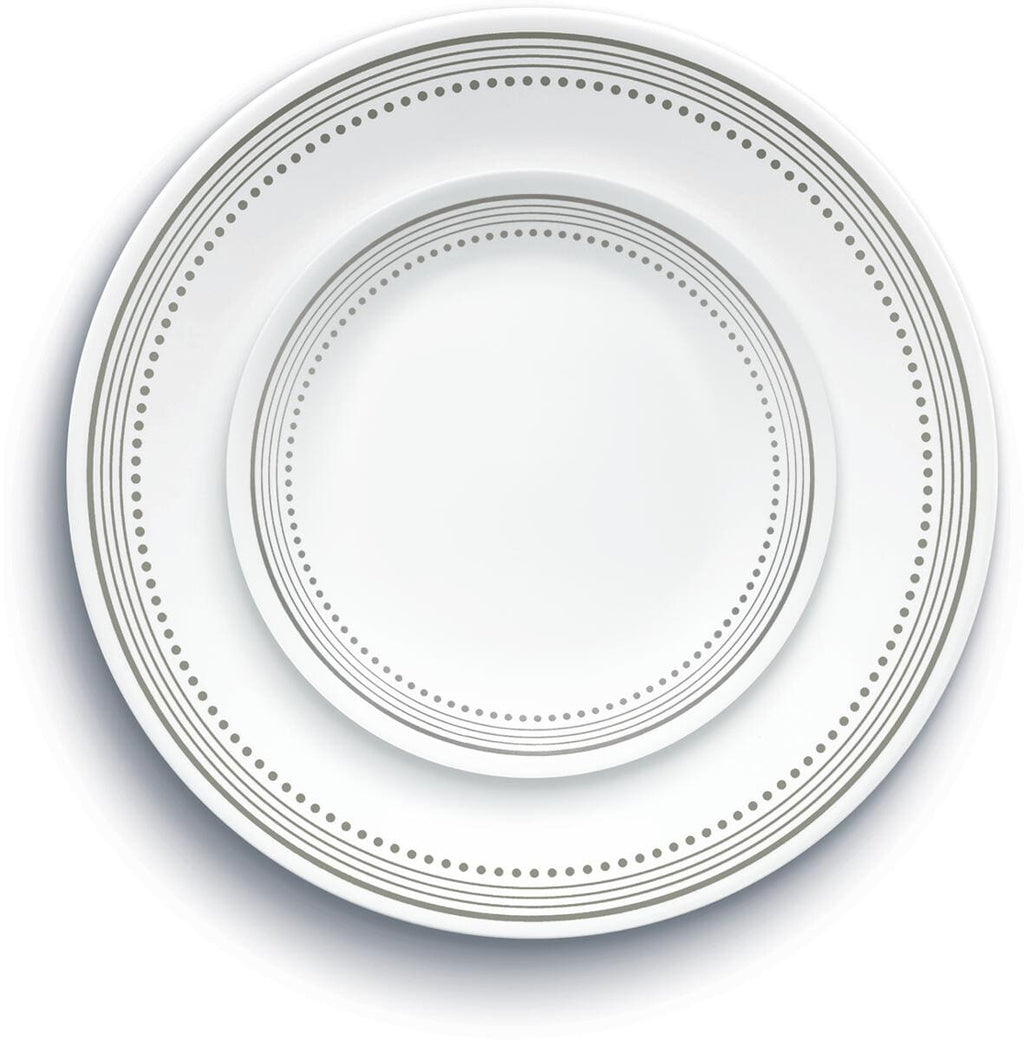 Middagstallerken Mystic Gray i Vitrelle glass bakside
