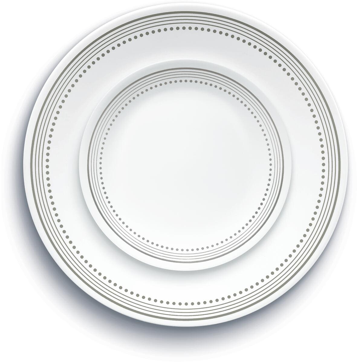 Middagstallerken Mystic Gray i Vitrelle glass bakside
