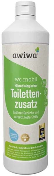 Mikrobiologisk toaletttilsetning WC Mobil 1 liter - Awiwa flaske for campingtoalett