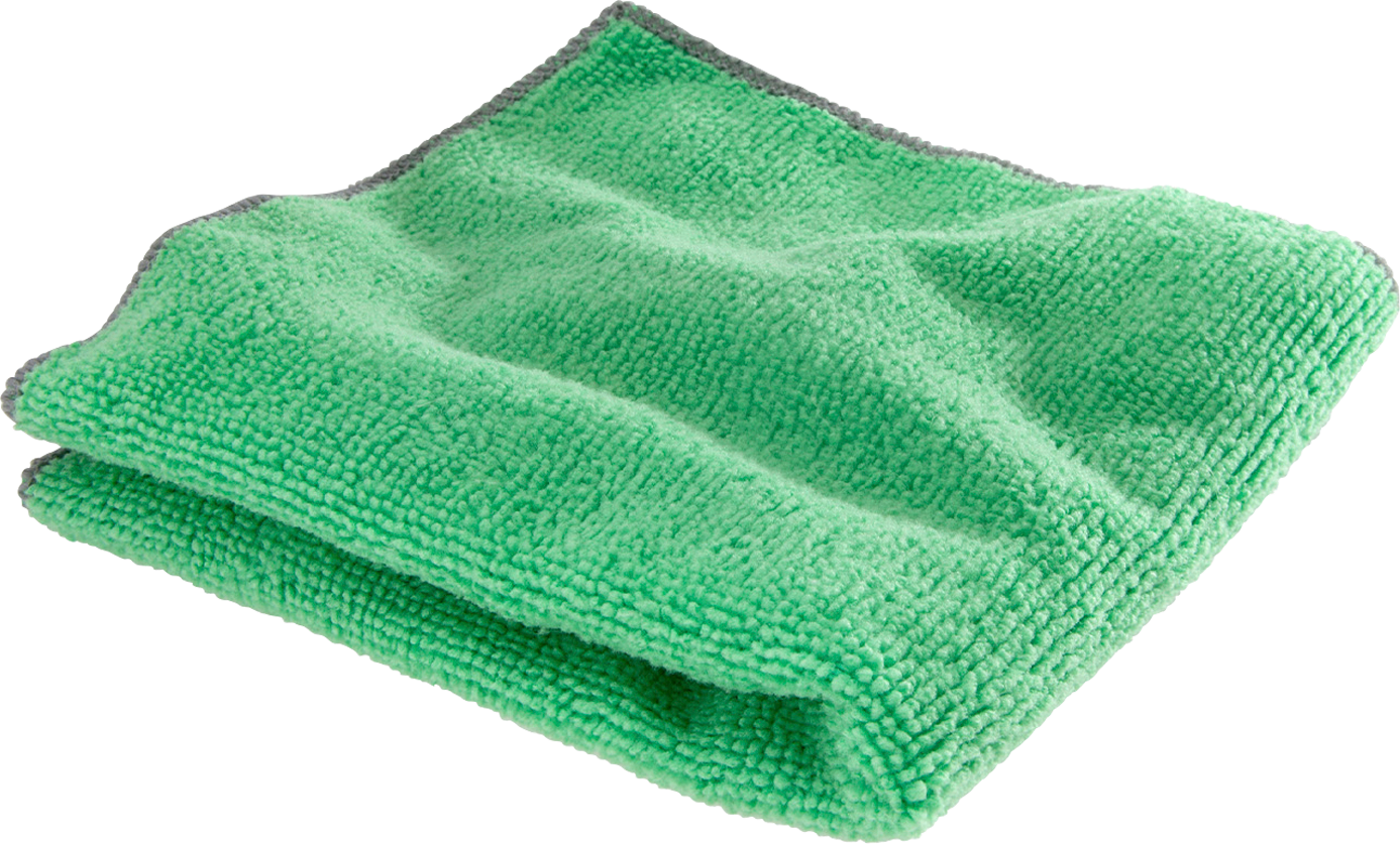 Mikrofiberklut antibakteriell 30 x 30 cm grønn forfra