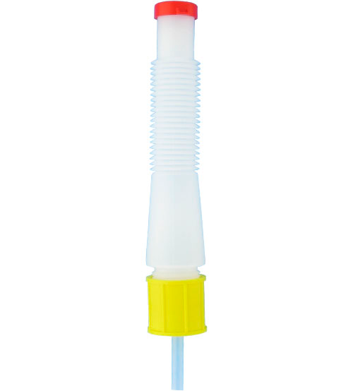 Mini helletut for påfyllingskanne DIN 96 med 3/4-toms adapter - Comet forfra