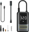 Mini kompressor med batteri 10 bar LED USB-C - IWH forfra