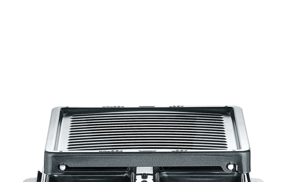 Mini raclettegrill RG 2370 for 4 personer svart forfra