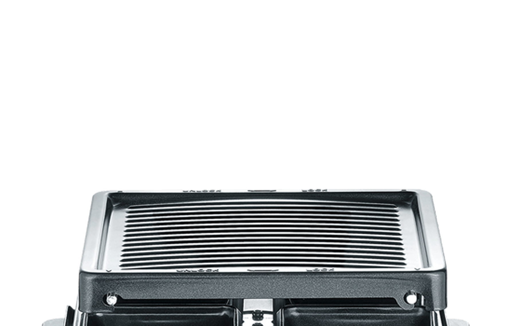 Mini raclettegrill RG 2370 for 4 personer svart forfra