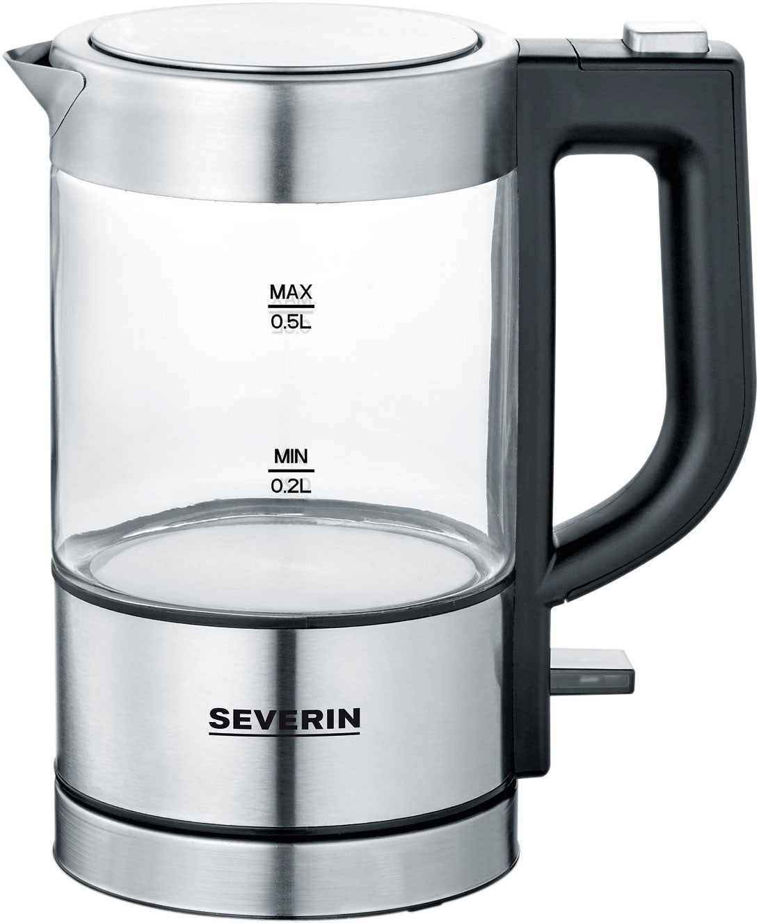 Mini vannkoker WK 3472 glass 500 ml 1100 W fra Severin