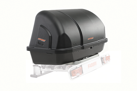 Minibox bagasjeboks for tilhengerfestestativ 400 liter - Fabbri forfra