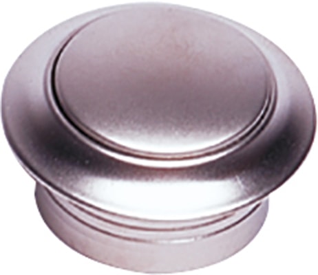 Miniknott rosett 16 mm for Mini-PushSnap lås hvit forfra