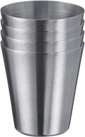 Minikopper Mendo 4 stk rustfritt stål 30 ml forfra